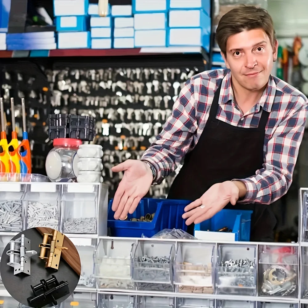 Vendeur sympathique dans un magasin de quincaillerie