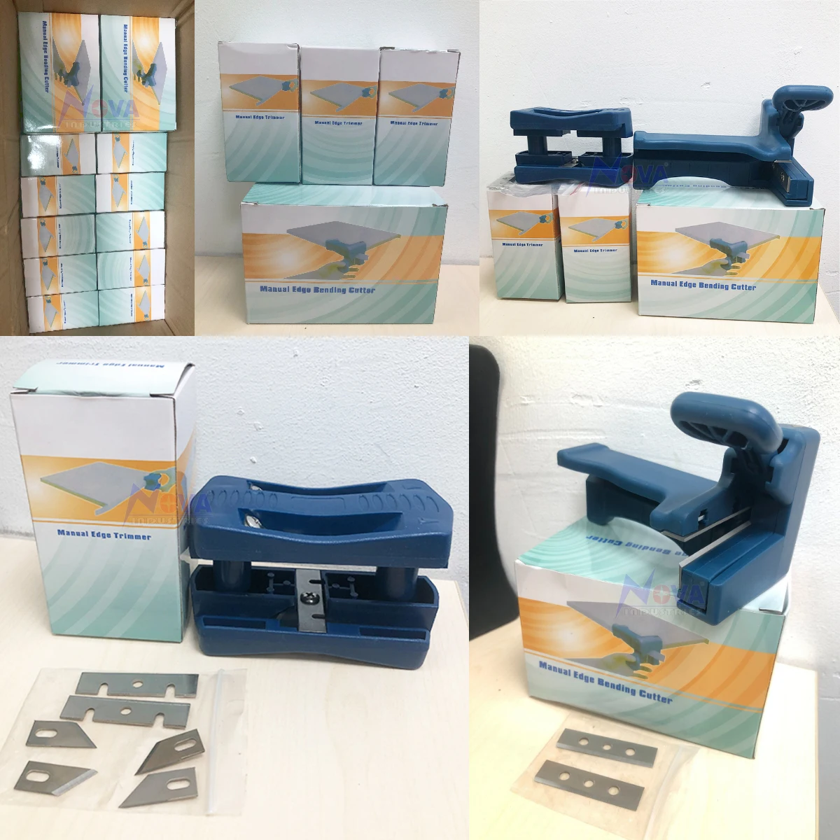 Assortiment de Coupe-Bande de Chant Manuels et Lames de Rechange