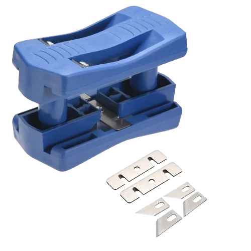 Araseur bleu avec lames de rechange