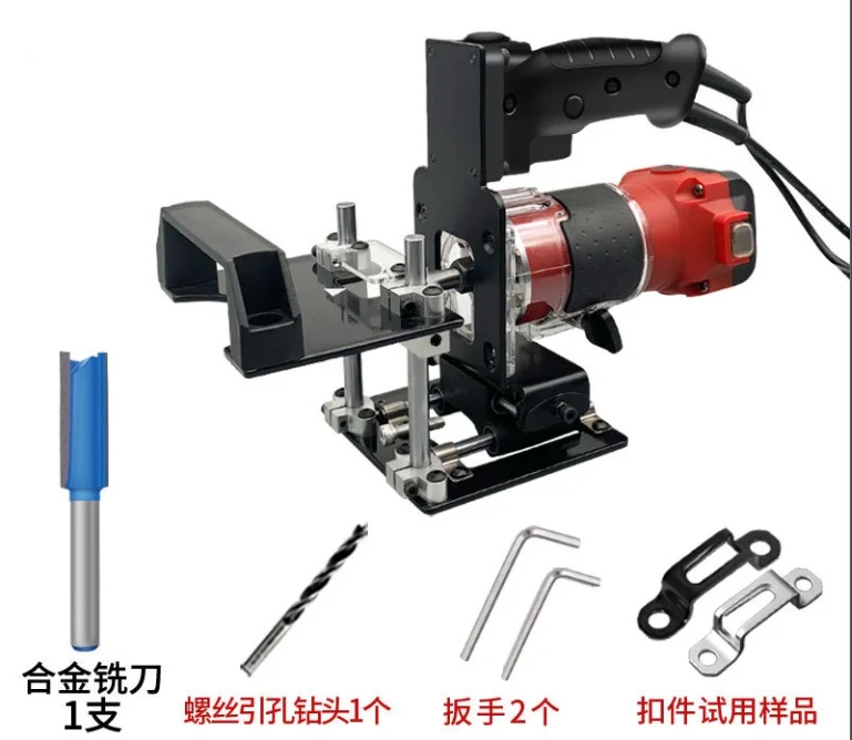 Contenu du Kit FDLT-2IN1-K01 avec défonceuse rouge