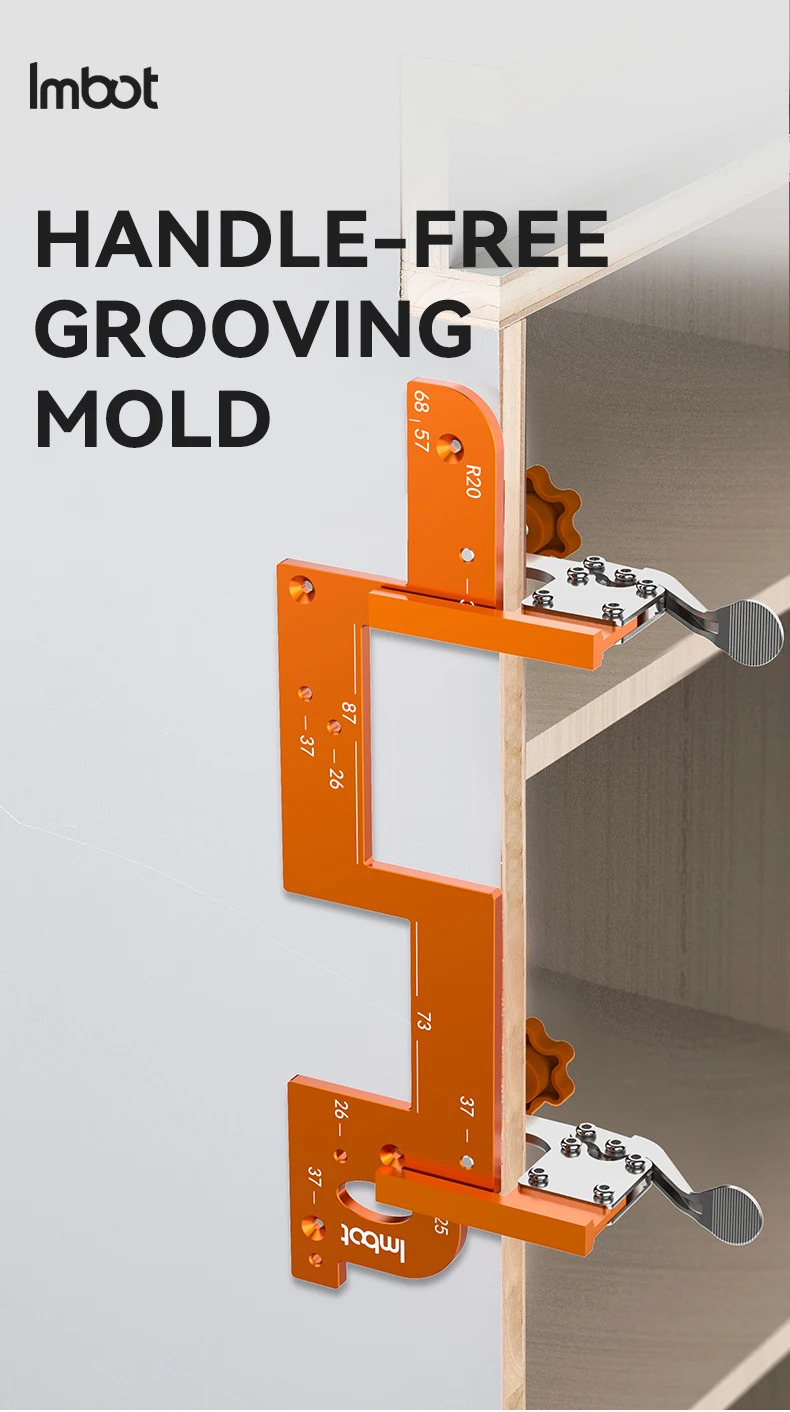Moule de rainurage sans poignée Imbot en action