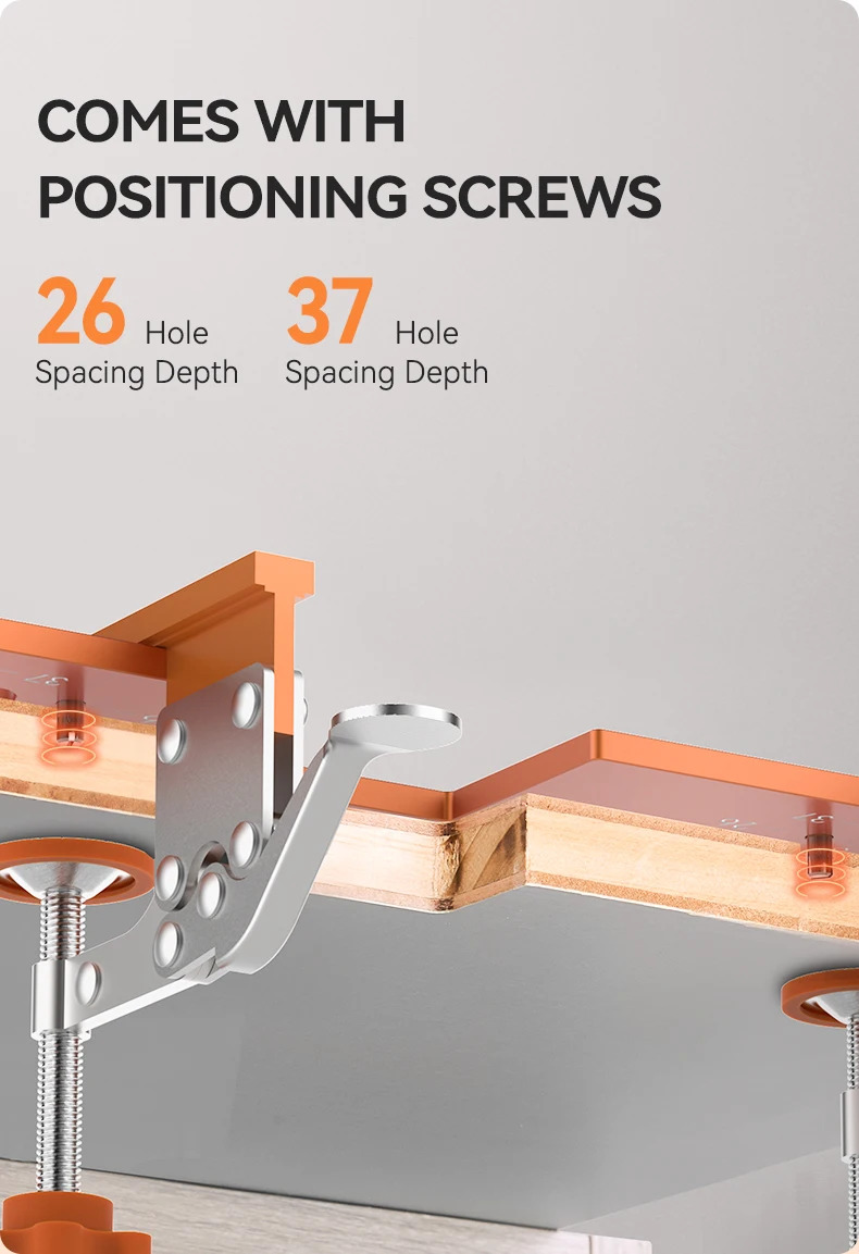 Vis de positionnement pour profondeur de 26mm et 37mm