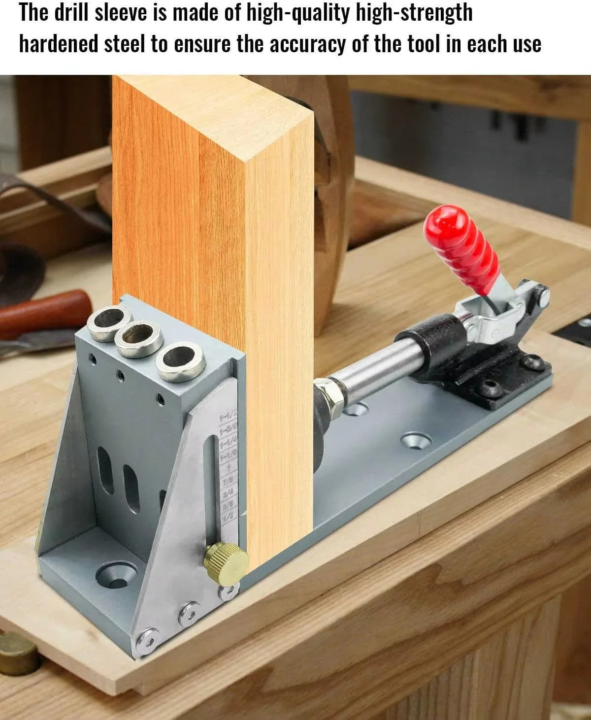 Utilisation du gabarit avec système de serrage