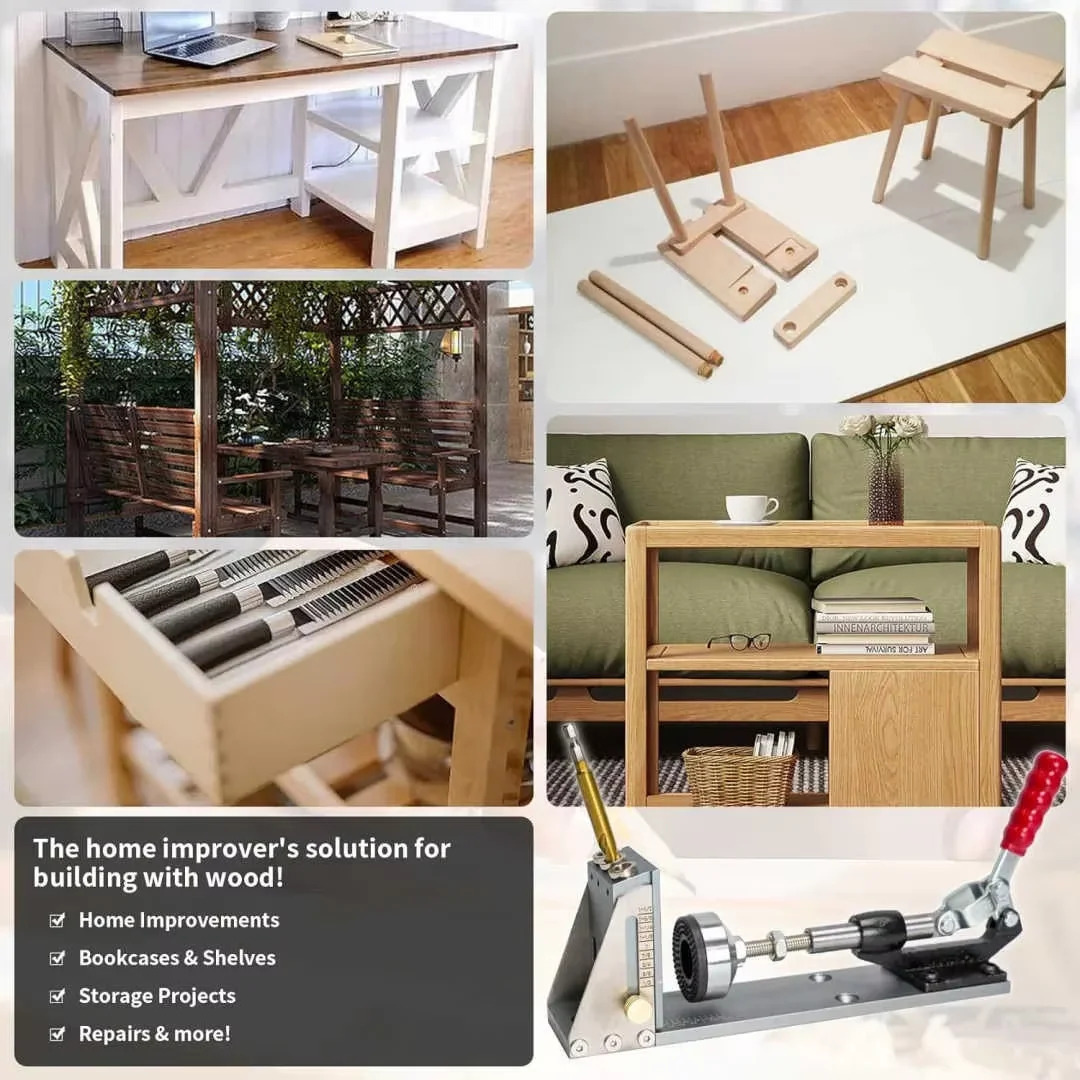 Exemples de projets de menuiserie réalisés avec le gabarit