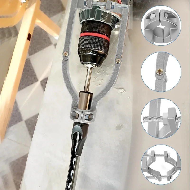 Adaptateur de m&egrave;che carr&eacute;e mont&eacute; sur une perceuse &agrave; main