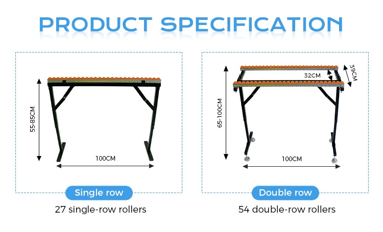 Schéma des dimensions pour les versions simple et double rangée