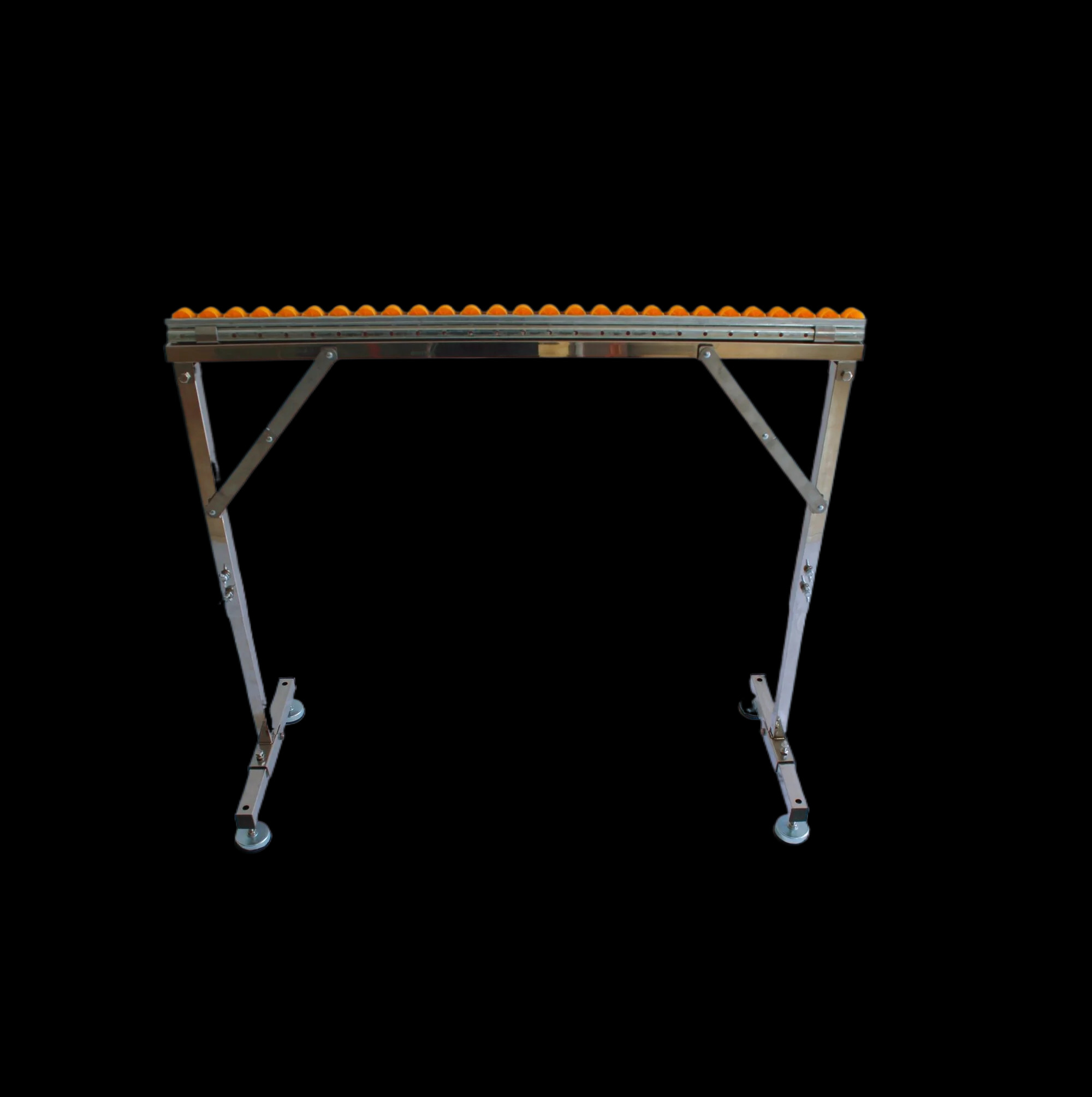 Support simple rangée sur fond noir