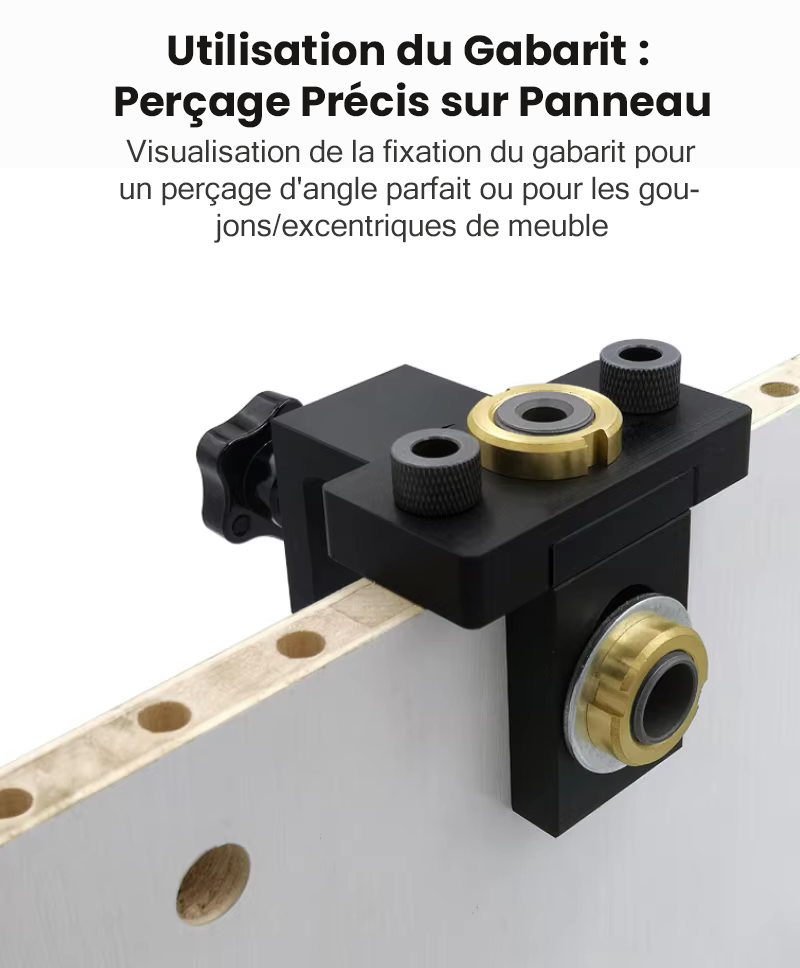 Gabarit de perçage 3 en 1