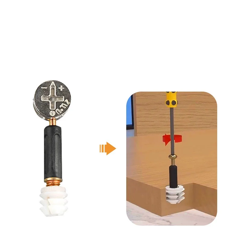 Schéma d'installation du goujon et de la came