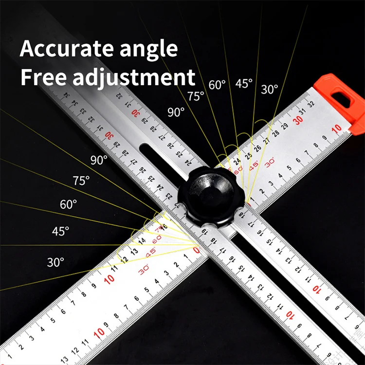 Réglage d'angle précis (30, 45, 60, 75, 90 degrés)