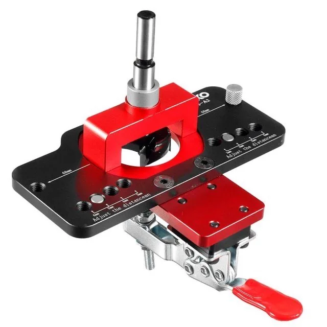 Gabarit de perçage réglable pour charnière invisible 35mm alliage d'aluminium