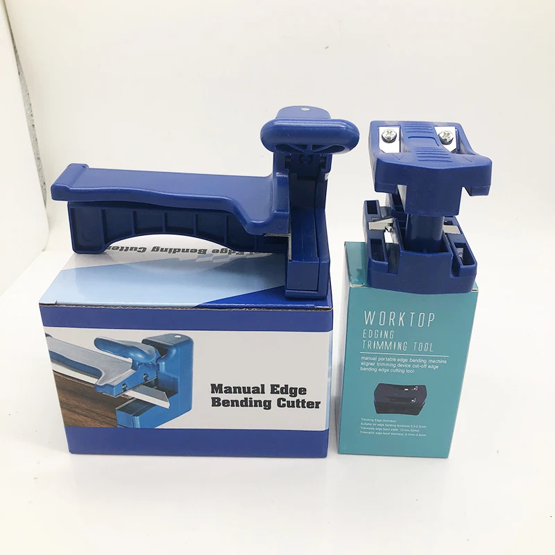 Kit Coupe-Bande de Chant Manuel Professionnel - Outil Araseur/Rogneuse Double Tranchant pour PVC, Mélamine, Bois - Finition de Meuble et Ébénisterie - Photo