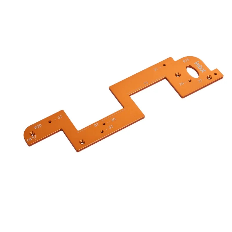 Gabarit de Rainurage de Précision pour Menuiserie DIY - Alliage d'Aluminium avec Serre-Joint G Inox - Photo