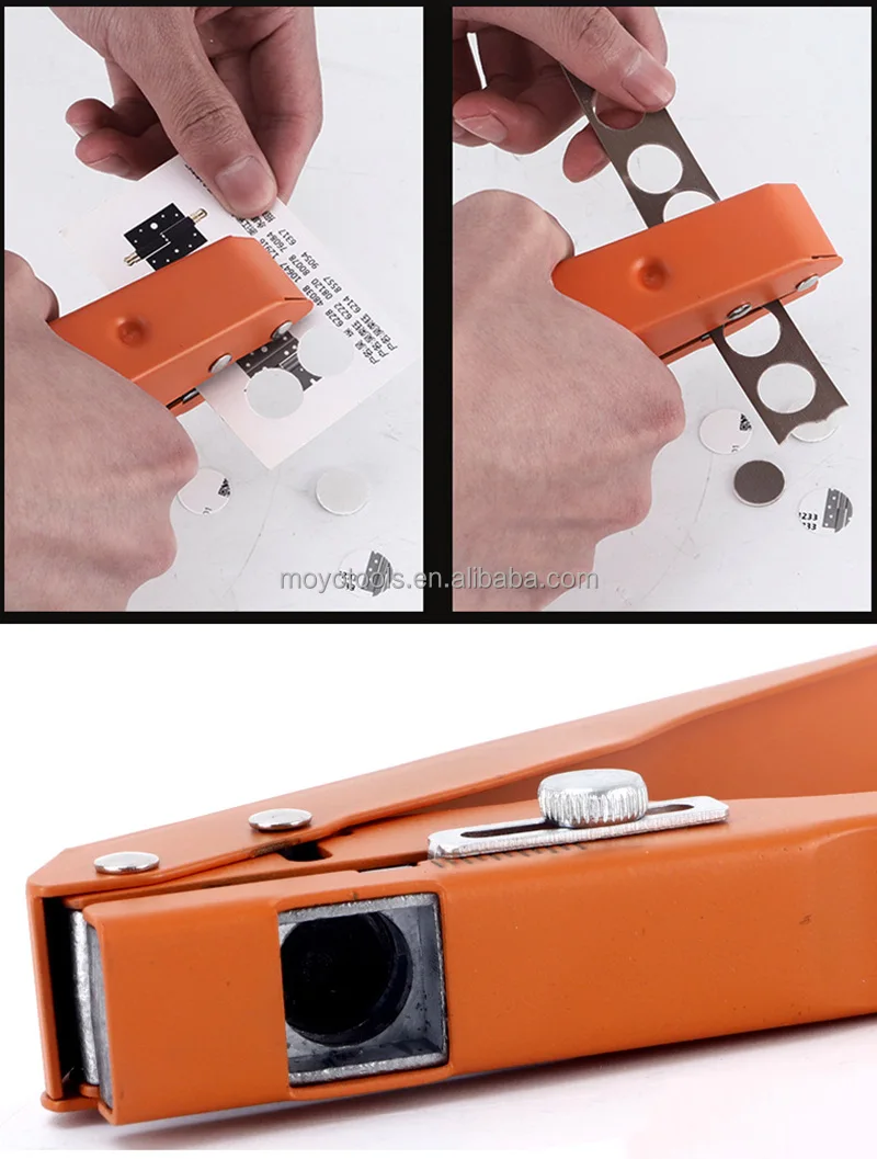 Pince Perforatrice Manuelle Ajustable 8mm/10mm pour Cache-Vis / Bouchons – Outil de Poinçonnage de Bandes de Chant pour Menuiserie - Photo