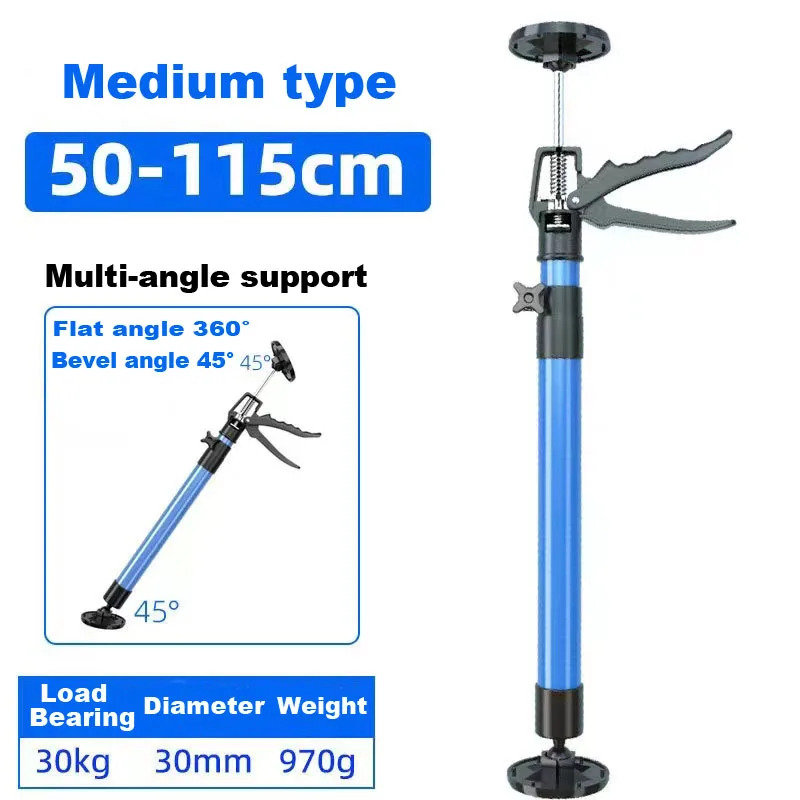 Vérin de Support Télescopique pour Plaque de Plâtre, Cabinet et Carrelage | Outil de Levage et de Maintien Rapide | Hauteur Réglable (Charge 30kg) - Photo
