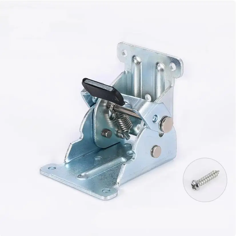 Charnière Pliante Autobloquante 90° - Pieds de Meuble Pliants - Photo