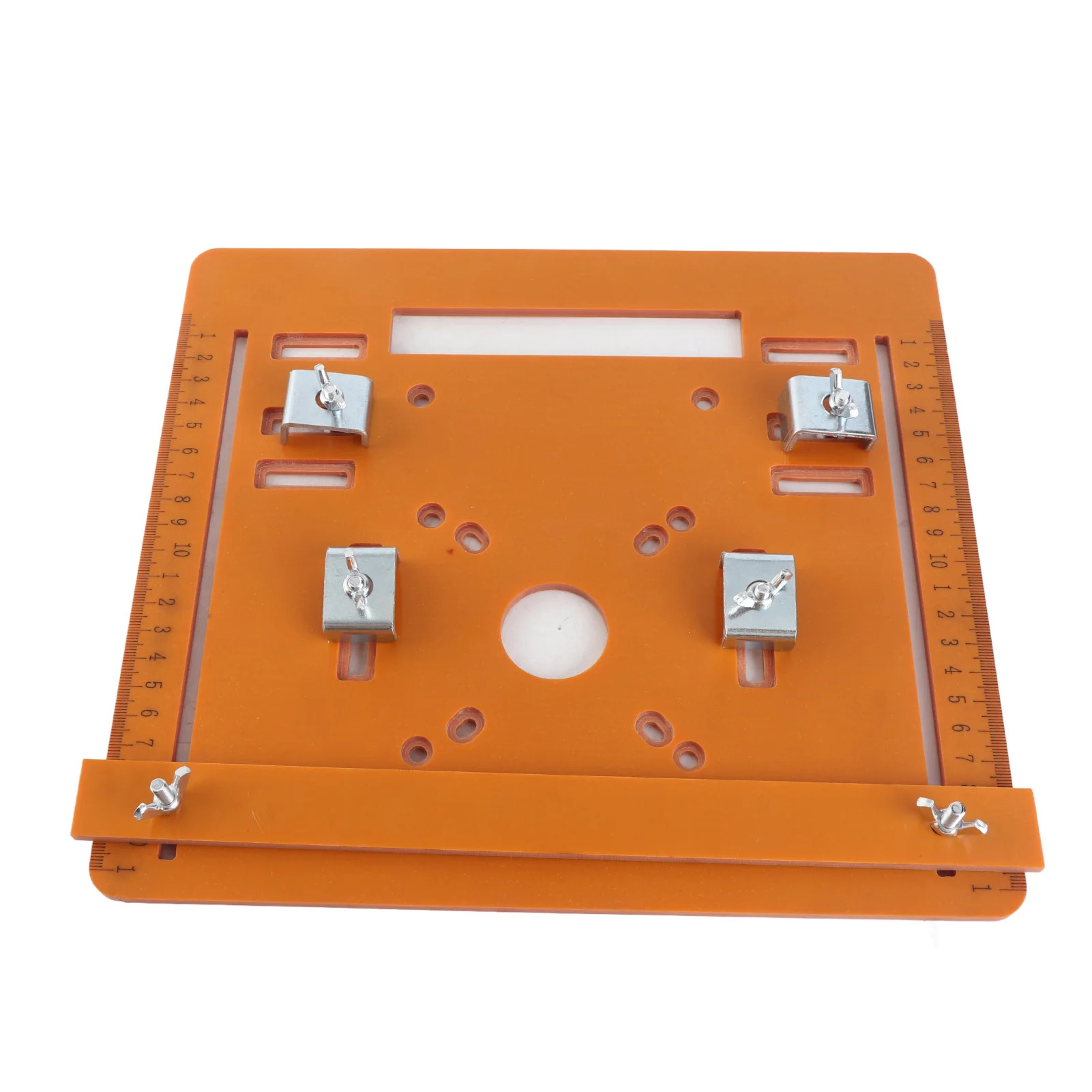 Plaque de Base Multifonctionnelle pour Machine à Découper / Défonceuse de Menuiserie, Guide d'Angle Réglable. - Photo