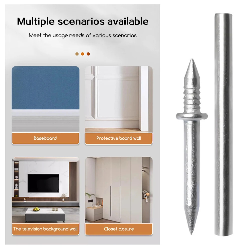 Clous Doubles Têtes Sans Trace pour Plinthes | Fixations Invisibles Sans Perçage. - Photo