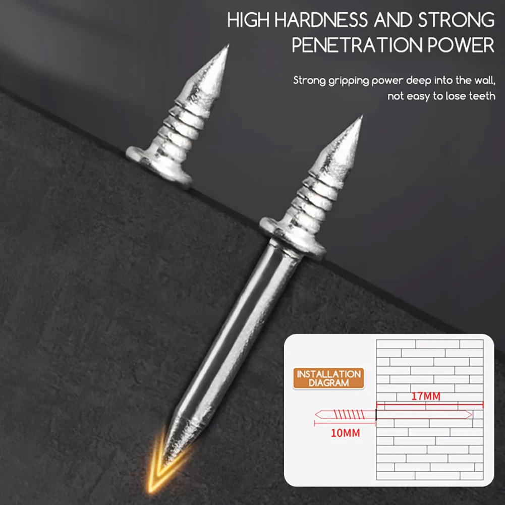 Clous Doubles Têtes Sans Trace pour Plinthes | Fixations Invisibles Sans Perçage. - Photo