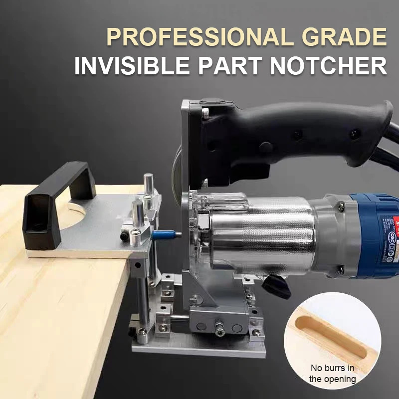 Défonceuse/Rainureuse 3-en-1 pour Meubles à Panneaux (Trous et Slots) - Photo