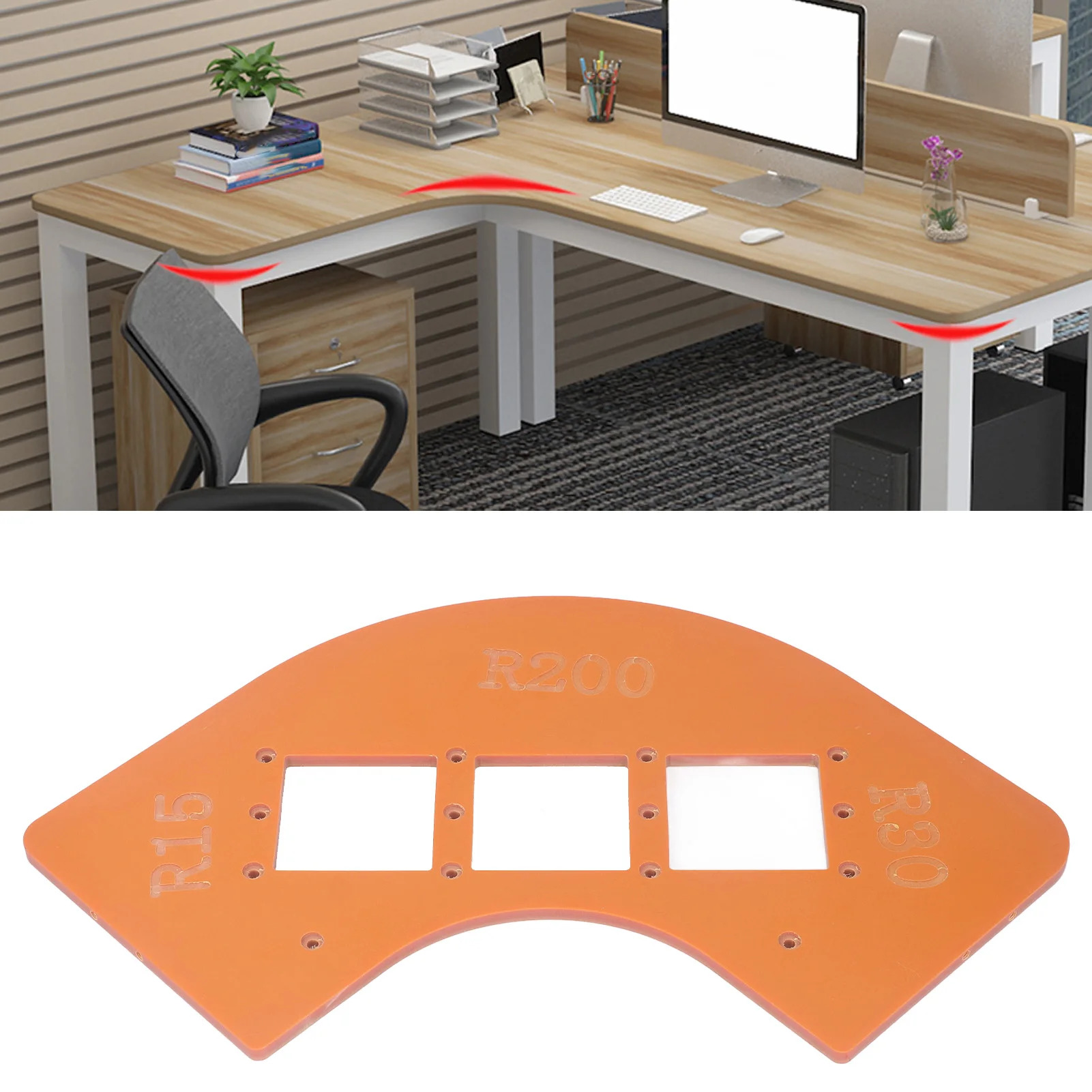 Gabarit de Rayon (Radius Jig) pour Défonceuse - R15, R30, R200 - Menuiserie - Photo